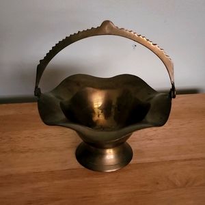 Vintage Brass Basket